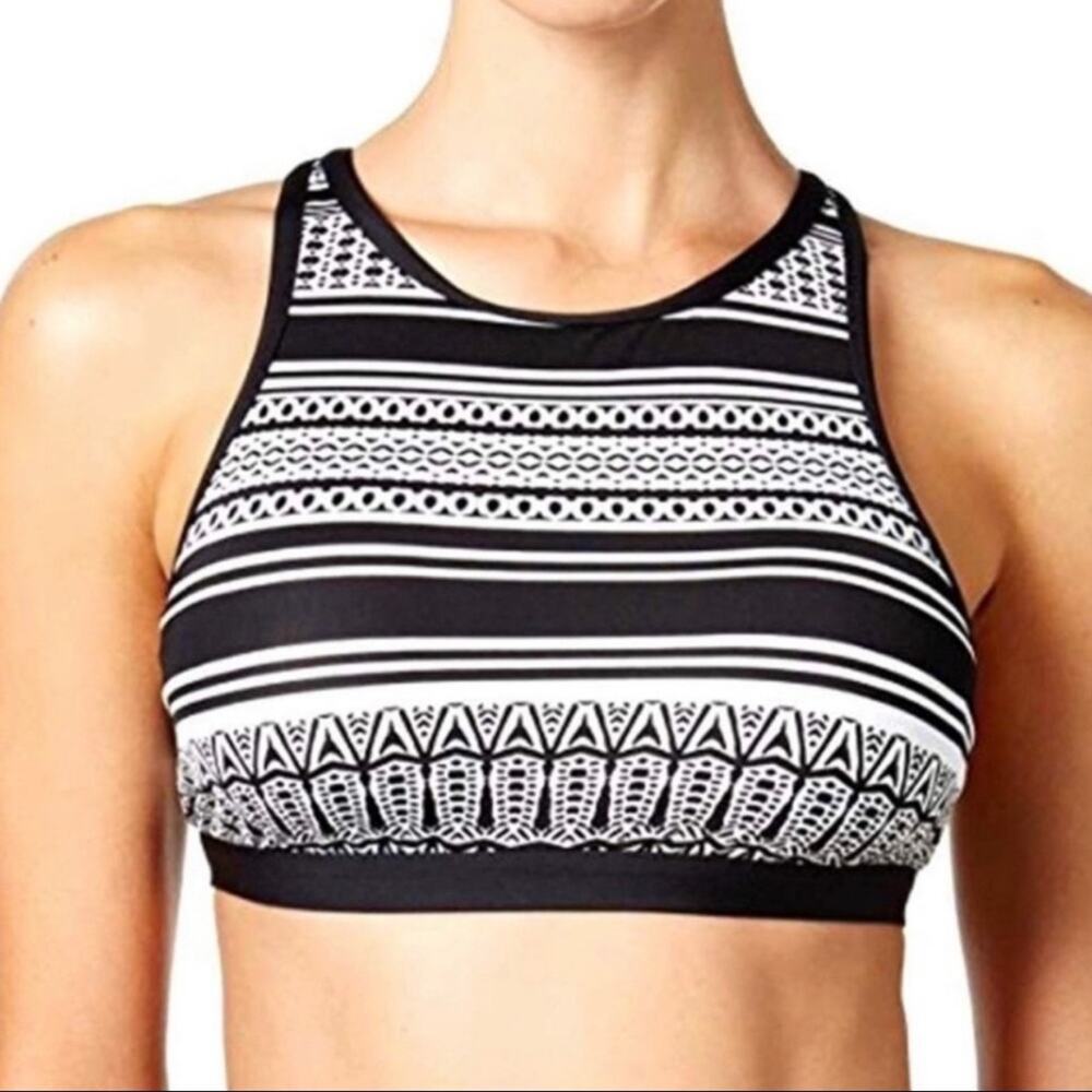 JAG Swim Bikini Top  Stripe High-Neck Swim Beach NWT Size Small
